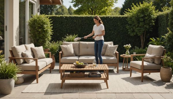 Comment nettoyer un salon de jardin en resine ?