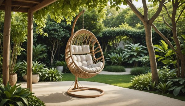 Fauteuil suspendu design detente jardin